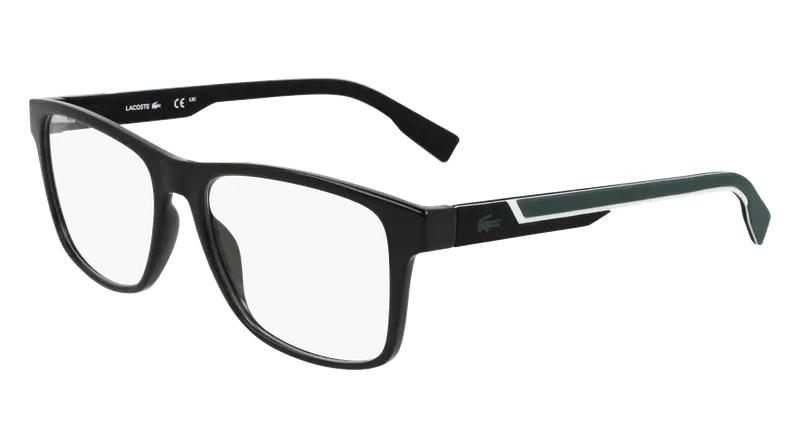 Lacoste Uomo L2707MAG-SET 001 Montature da vista Bio-iniettato Nero  Squadrata Normale