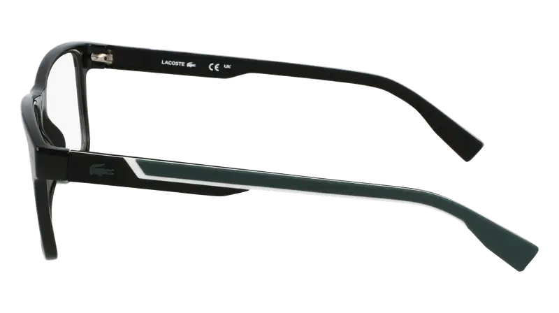 Lacoste Uomo L2707MAG-SET 001 Montature da vista Bio-iniettato Nero Squadrata Normale miniatura 3