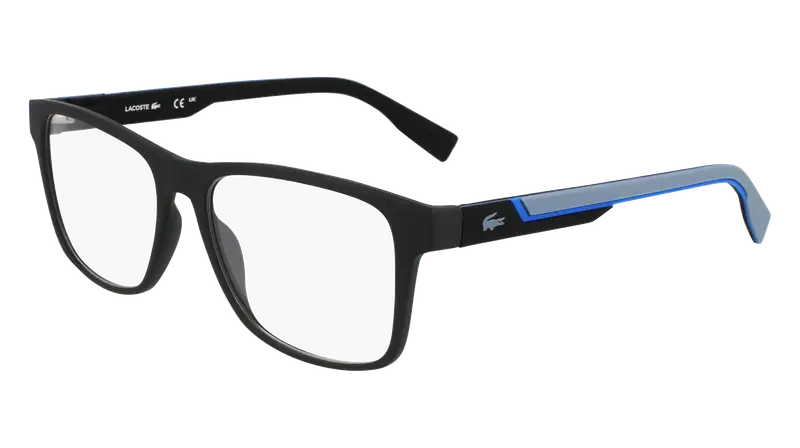 Lacoste Uomo L2707MAG-SET 002 Montature da vista Bio-iniettato Nero  Squadrata Normale