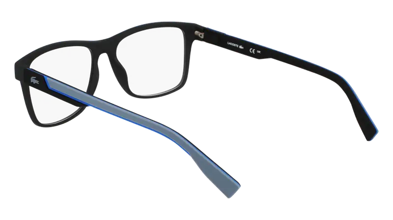 Lacoste Uomo L2707MAG-SET 002 Montature da vista Bio-iniettato Nero Squadrata Normale miniatura 2