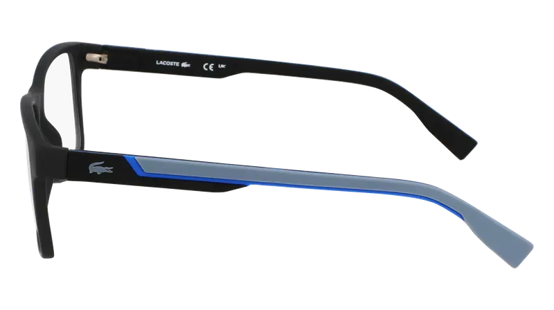 Lacoste Uomo L2707MAG-SET 002 Montature da vista Bio-iniettato Nero Squadrata Normale miniatura 3