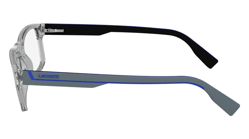 Lacoste Uomo L2707N 038 Montature da vista Bio-iniettato Grigio Squadrata Normale miniatura 3