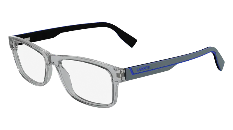 Lacoste Uomo L2707N 038 Montature da vista Bio-iniettato Grigio  Squadrata Normale