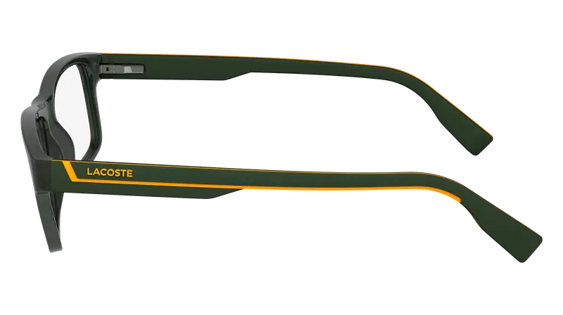Lacoste Uomo L2707N 301 Montature da vista Bio-iniettato Verde Squadrata Normale Normale miniatura 2