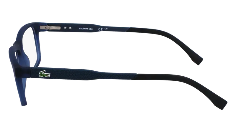 Lacoste Uomo L2876 410 Montature da vista Iniettato Blu Squadrata Normale Normale miniatura 3