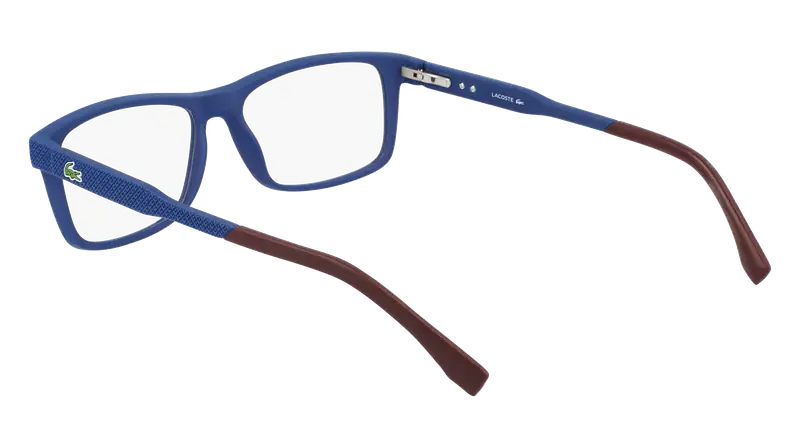 Lacoste Uomo L2876 424 Montature da vista Iniettato Blu Squadrata Normale Normale miniatura 2