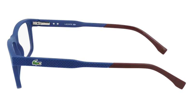 Lacoste Uomo L2876 424 Montature da vista Iniettato Blu Squadrata Normale Normale miniatura 3
