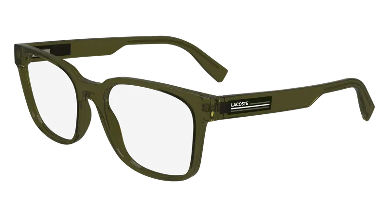 Lacoste Uomo L2947 275 Montature da vista Bio-iniettato Verde  Squadrata Normale Normale