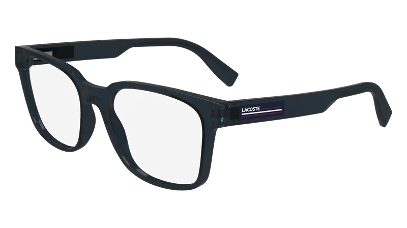 Lacoste Uomo L2947 410 Montature da vista Bio-iniettato Blu  Squadrata Normale Normale
