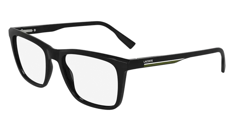 Lacoste Uomo L2960 001 Montature da vista Bio-iniettato Nero  Squadrata Normale