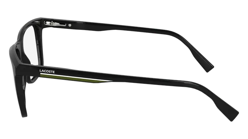 Lacoste Uomo L2960 001 Montature da vista Bio-iniettato Nero Squadrata Normale miniatura 3