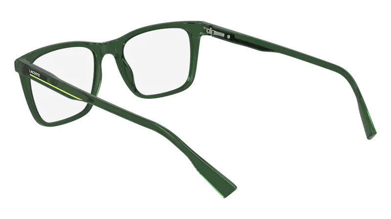 Lacoste Uomo L2960 301 Montature da vista Bio-iniettato Verde Squadrata Normale miniatura 2