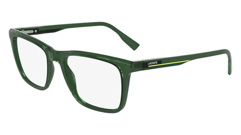 Uomo L2960 301 Montature da vista Bio-iniettato Verde Squadrata Normale