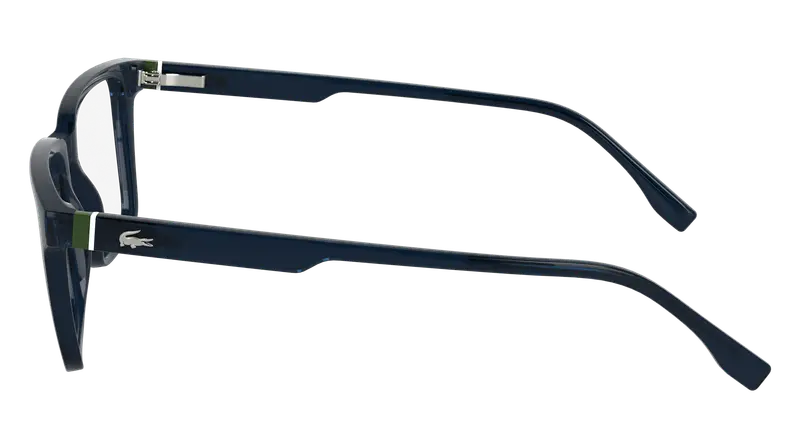 Lacoste Uomo L2963 410 Montature da vista Bio-iniettato Blu Squadrata Normale miniatura 3