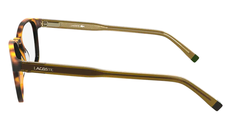 Lacoste Uomo L2964 214 Montature da vista Bio-iniettato Havana Squadrata Normale miniatura 3