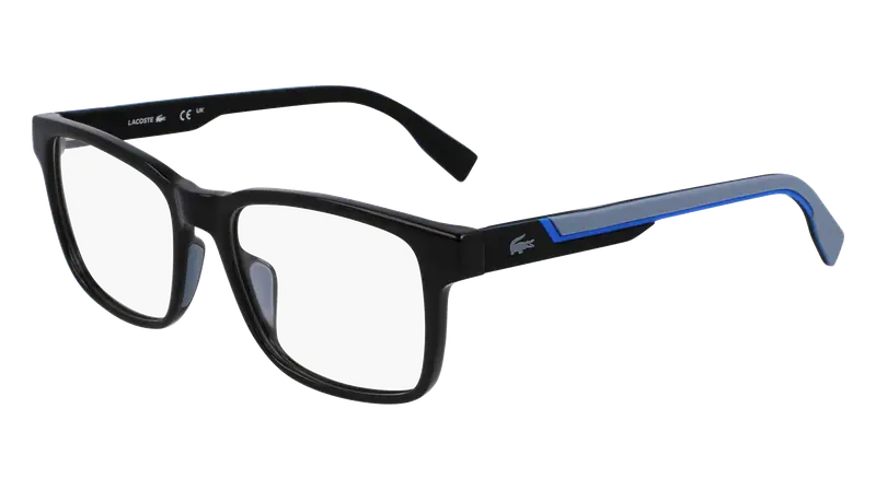 Lacoste Uomo L2965 001 Montature da vista Bio-iniettato Nero  Squadrata Normale