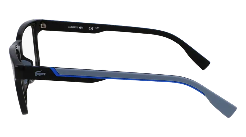 Lacoste Uomo L2965 001 Montature da vista Bio-iniettato Nero Squadrata Normale miniatura 3