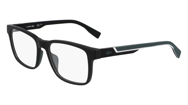 Lacoste Uomo L2965 002 Montature da vista Bio-iniettato Nero  Squadrata Normale