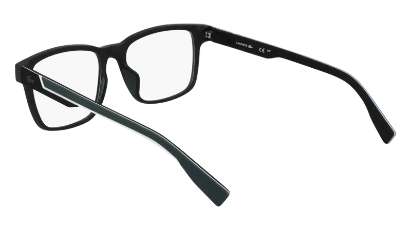 Lacoste Uomo L2965 002 Montature da vista Bio-iniettato Nero Squadrata Normale miniatura 2