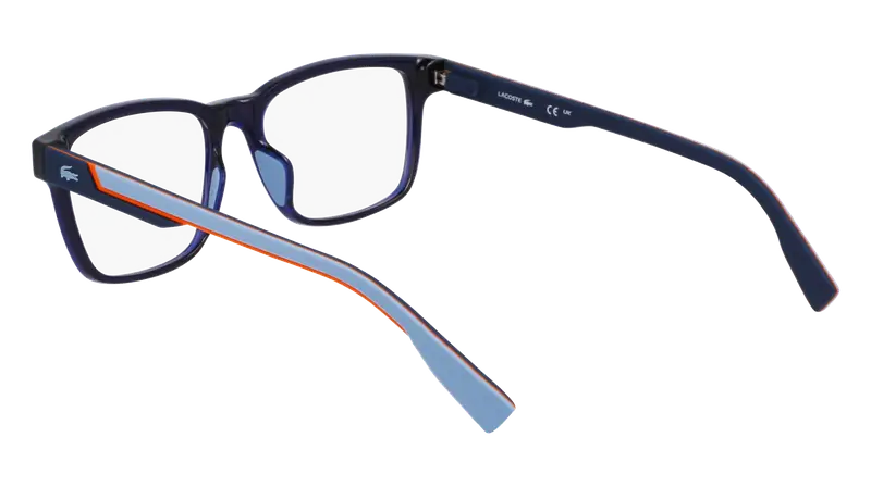 Lacoste Uomo L2965 410 Montature da vista Bio-iniettato Blu Squadrata Normale miniatura 2