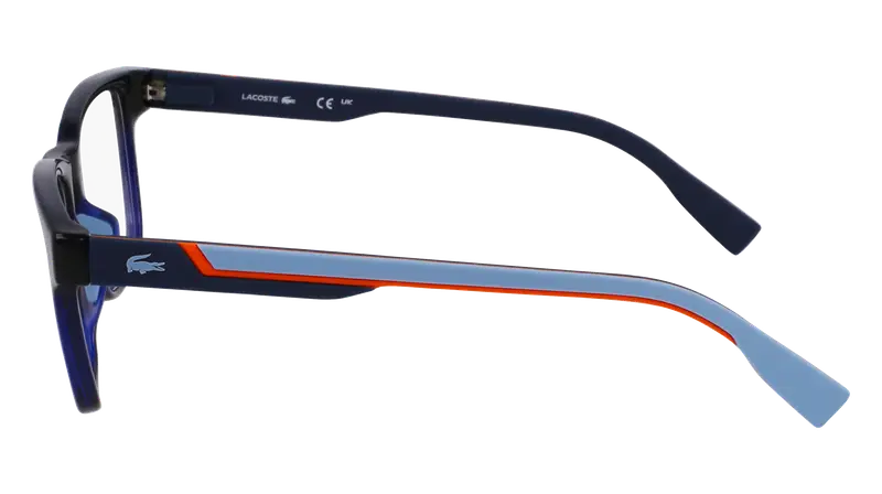 Lacoste Uomo L2965 410 Montature da vista Bio-iniettato Blu Squadrata Normale miniatura 3