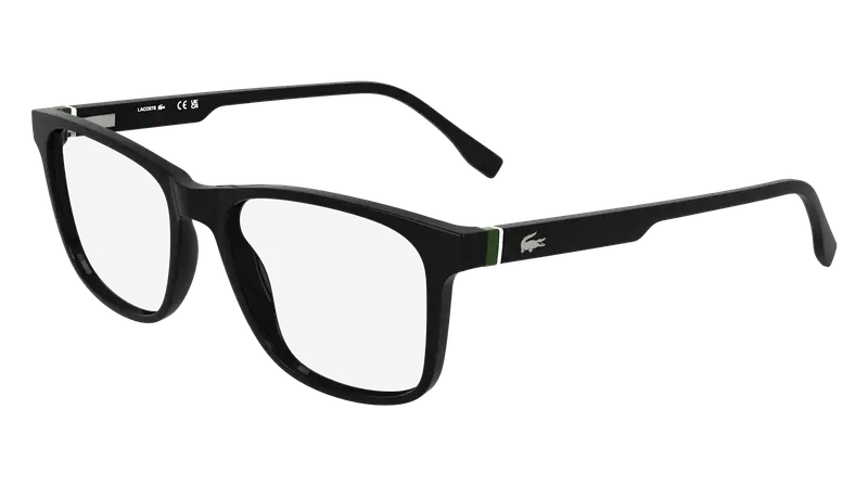Lacoste Uomo L2974 001 Montature da vista Bio-iniettato Nero  Squadrata Normale