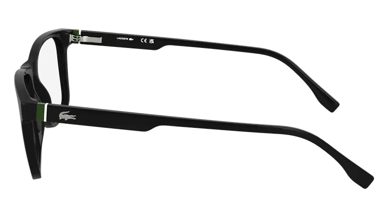 Lacoste Uomo L2974 001 Montature da vista Bio-iniettato Nero Squadrata Normale miniatura 2