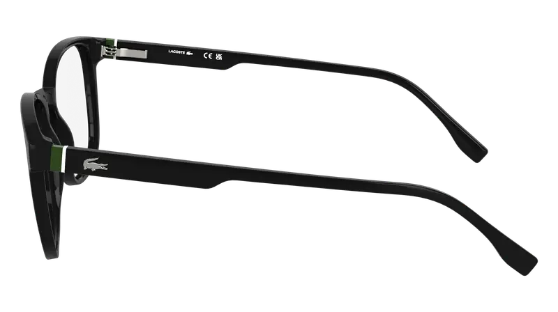 Lacoste Uomo L2975 001 Montature da vista Bio-iniettato Nero Squadrata Normale miniatura 2