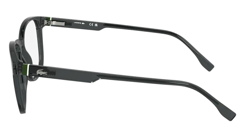 Lacoste Uomo L2975 035 Montature da vista Bio-iniettato Grigio Squadrata Normale miniatura 2