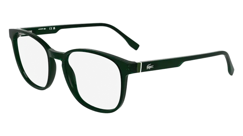 Lacoste Uomo L2975 301 Montature da vista Bio-iniettato Verde Squadrata Normale