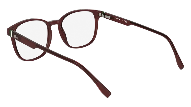 Lacoste Uomo L2975 601 Montature da vista Bio-iniettato Bordeaux Squadrata Normale miniatura 3