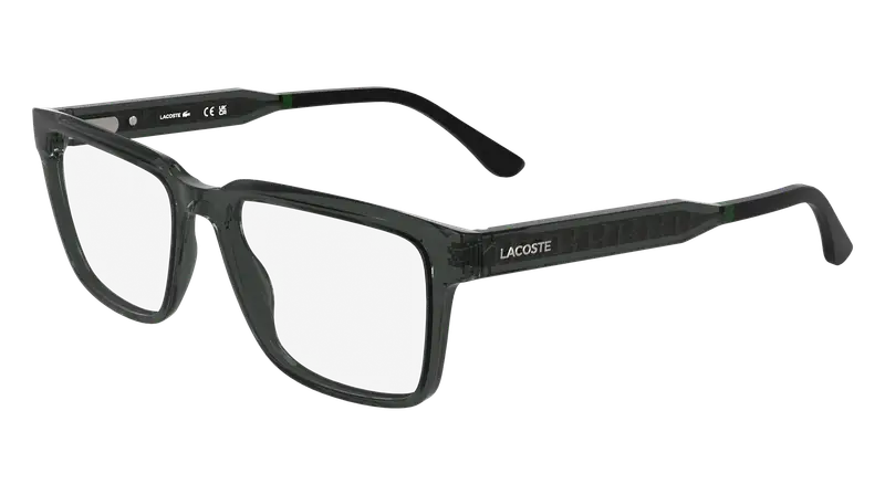 Lacoste Uomo L2976 035 Montature da vista Bio-iniettato Grigio Squadrata Normale