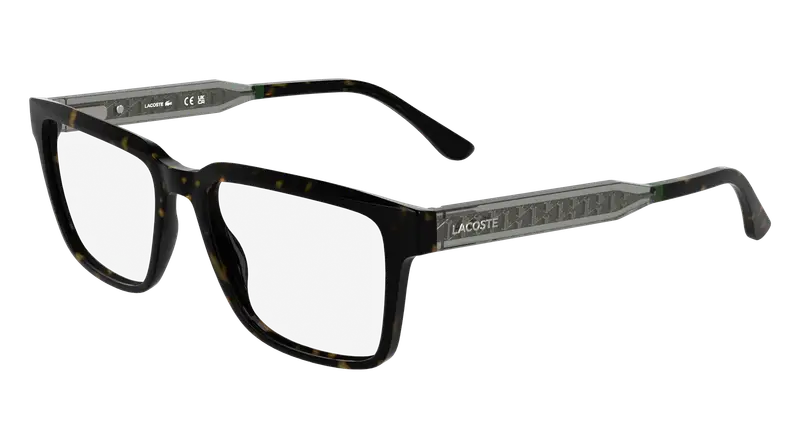 Lacoste Uomo L2976 230 Montature da vista Bio-iniettato Havana  Squadrata Normale