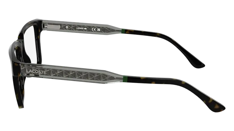Lacoste Uomo L2976 230 Montature da vista Bio-iniettato Havana Squadrata Normale miniatura 2