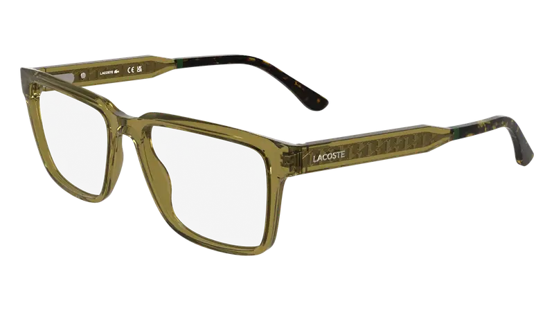 Lacoste Uomo L2976 264 Montature da vista Bio-iniettato Beige Squadrata Normale