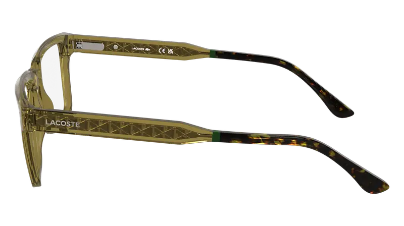 Lacoste Uomo L2976 264 Montature da vista Bio-iniettato Beige Squadrata Normale miniatura 2