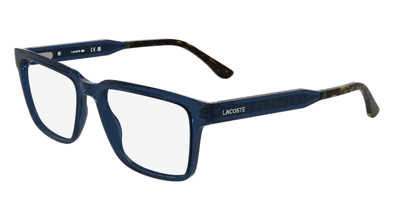 Lacoste Uomo L2976 410 Montature da vista Bio-iniettato Blu  Squadrata Normale
