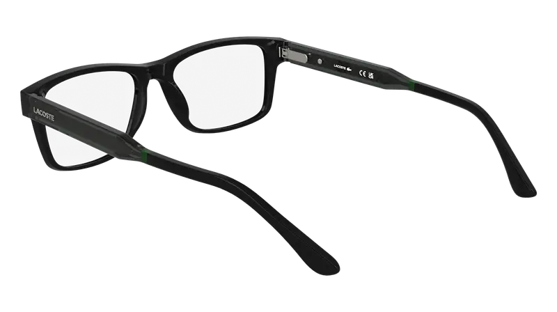 Lacoste Uomo L2977 001 Montature da vista Bio-iniettato Nero Squadrata Normale miniatura 3