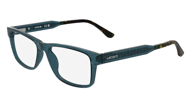 Lacoste Uomo L2977 410 Montature da vista Bio-iniettato Blu Squadrata Normale