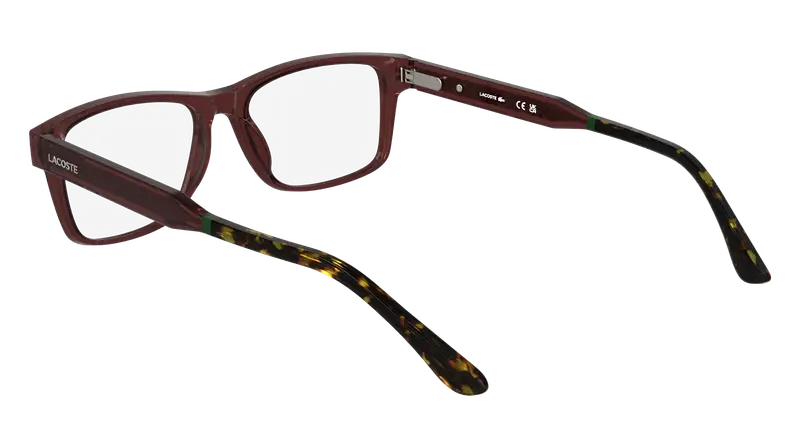 Lacoste Uomo L2977 601 Montature da vista Bio-iniettato Bordeaux Squadrata Normale miniatura 3