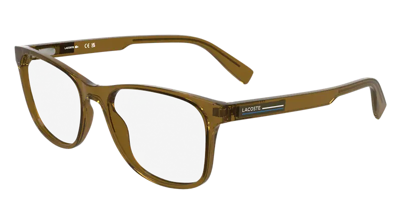 Lacoste Uomo L2979 210 Montature da vista Bio-iniettato Marrone Squadrata Normale