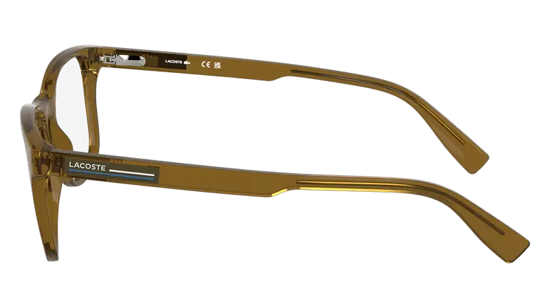 Lacoste Uomo L2979 210 Montature da vista Bio-iniettato Marrone Squadrata Normale miniatura 2