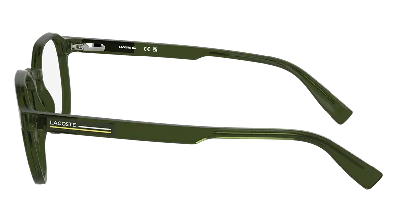 Lacoste Uomo L2980 275 Montature da vista Bio-iniettato Verde Squadrata Normale miniatura 2