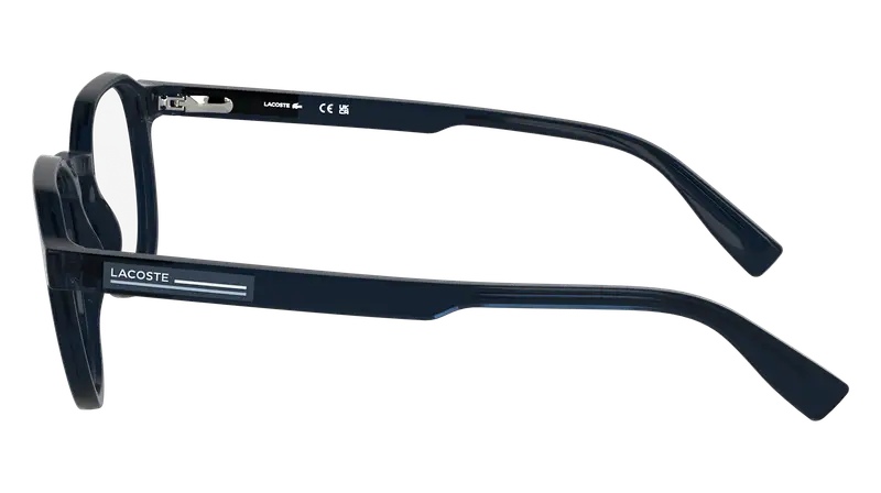 Lacoste Uomo L2980 410 Montature da vista Bio-iniettato Blu Squadrata Normale miniatura 2
