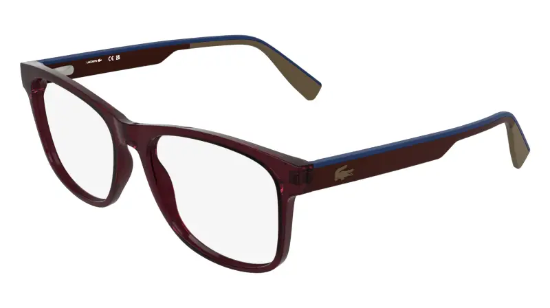 Uomo L4004 601 Montature da vista Bio-iniettato Bordeaux Squadrata Normale