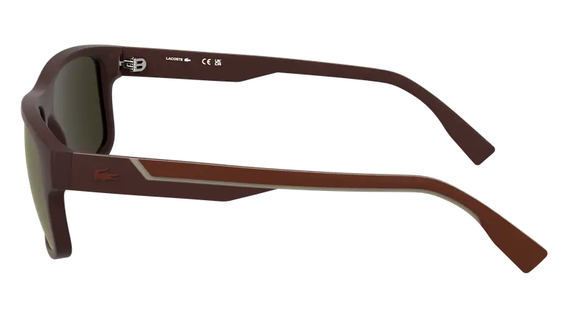 Lacoste Occhiali da sole Uomo Bordeaux 884063 miniatura 2