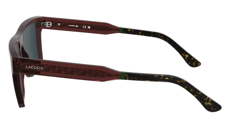 Lacoste Occhiali da sole Uomo Bordeaux 884137 miniatura 2