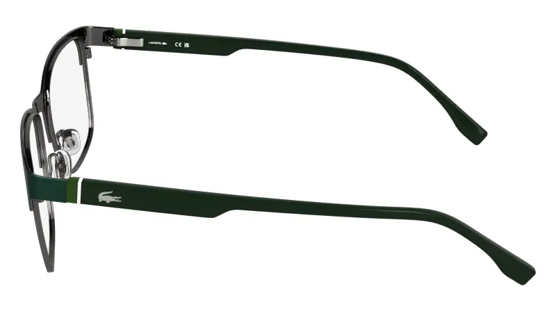 Uomo Lacoste L2319 301 Montature da vista Metallo Verde Squadrata Normale miniatura 3