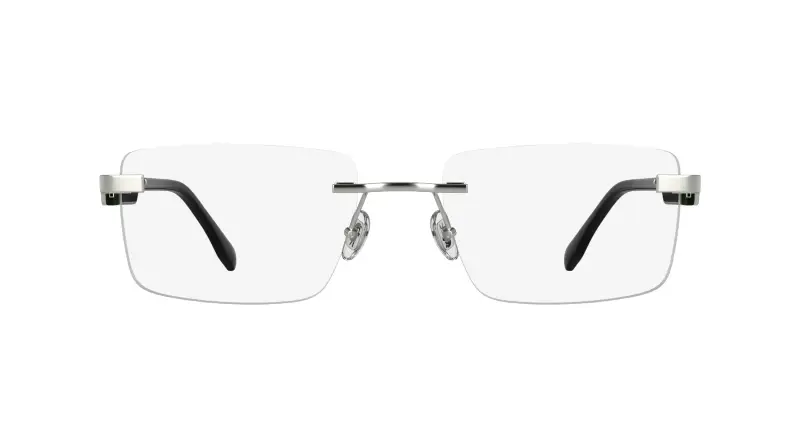 Uomo Lacoste L2320 45 Montature da vista Metallo Argento Squadrata Normale miniatura 2