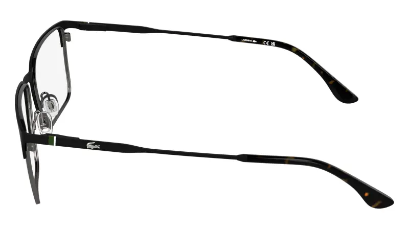 Uomo Lacoste L2321 002 Montature da vista Metallo Nero Squadrata Normale miniatura 3